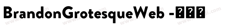 BrandonGrotesqueWeb 字体转换